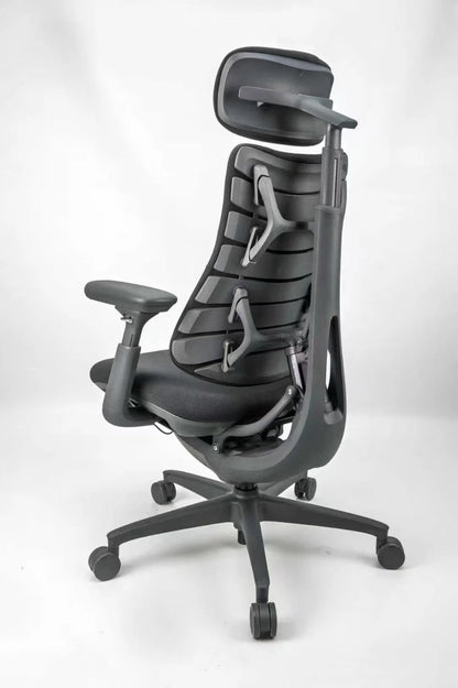 LiberNovo Omni Dynamic Ergonomic Adjustable Aluminum Alloy Electric Slide Office Swivel Chair Game Chair High Back Support