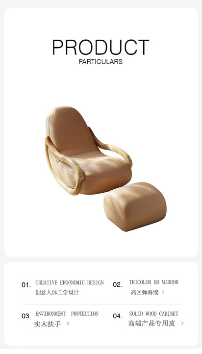 Relaxing Lounges Accent Chair Lazy Household Rocking Living Room Sofa Relax Armchairs Break Celebrity Creamy Balcony Furniture