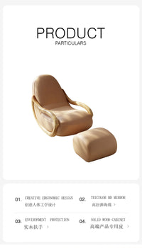 Relaxing Lounges Accent Chair Lazy Household Rocking Living Room Sofa Relax Armchairs Break Celebrity Creamy Balcony Furniture