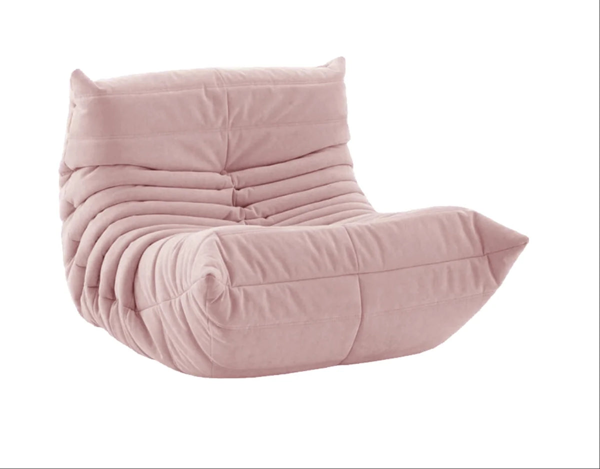 Collection house designer togo floor-to-ceiling single sofa Nordic balcony study lazy caterpillar Internet celebrity cream sofa