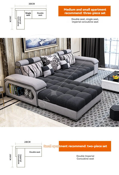 Sectional Couches for Living Room with Smart Bluetooth Speaker Charging Sectional Sofa Set with Chaise L-Shape Sectional Couch