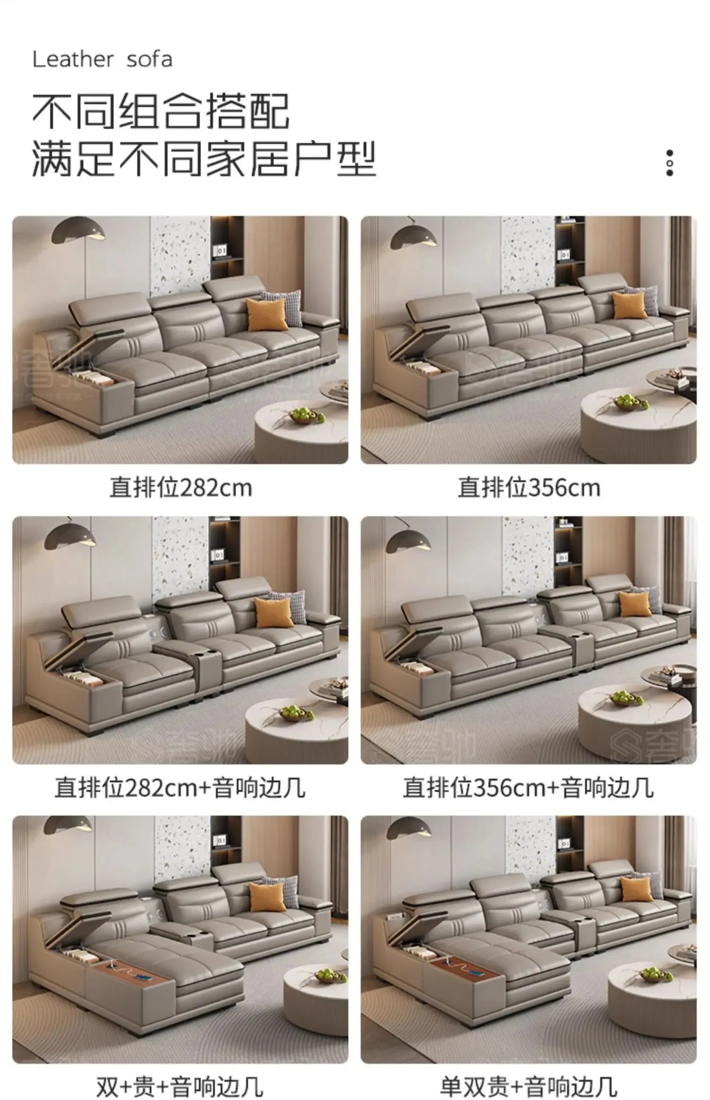 Cozy Genuine Leather Sofas Fancy Living Room Reclining Italian Sofa Modern Luxury Divani Da Soggiorno Apartment Furniture