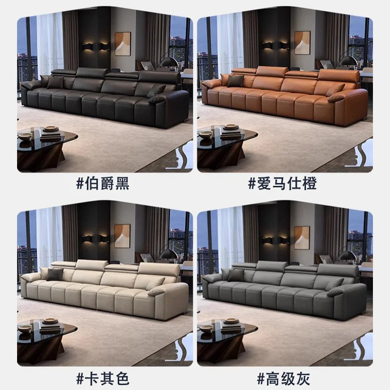custom. [9633 People Favorited] Aiweiqi Simple Modern Genuine Leather Sofa Living Room, Suitable Large and Small Spaces,
