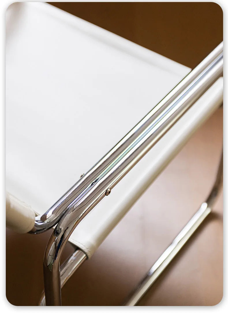 JOYLIVE Single Sofa Chair Designer Bauhaus Casual Chair Stainless Steel Saddling Coffee Chair Shooting Prop New Dropshipping