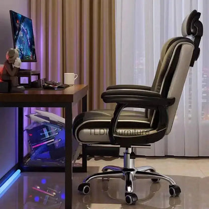 Ergonomic Office Chair Gaming Wheels Glides Comfy Luxury Office Chair Computer Boys Aesthetic Sillas De Oficina Decoration