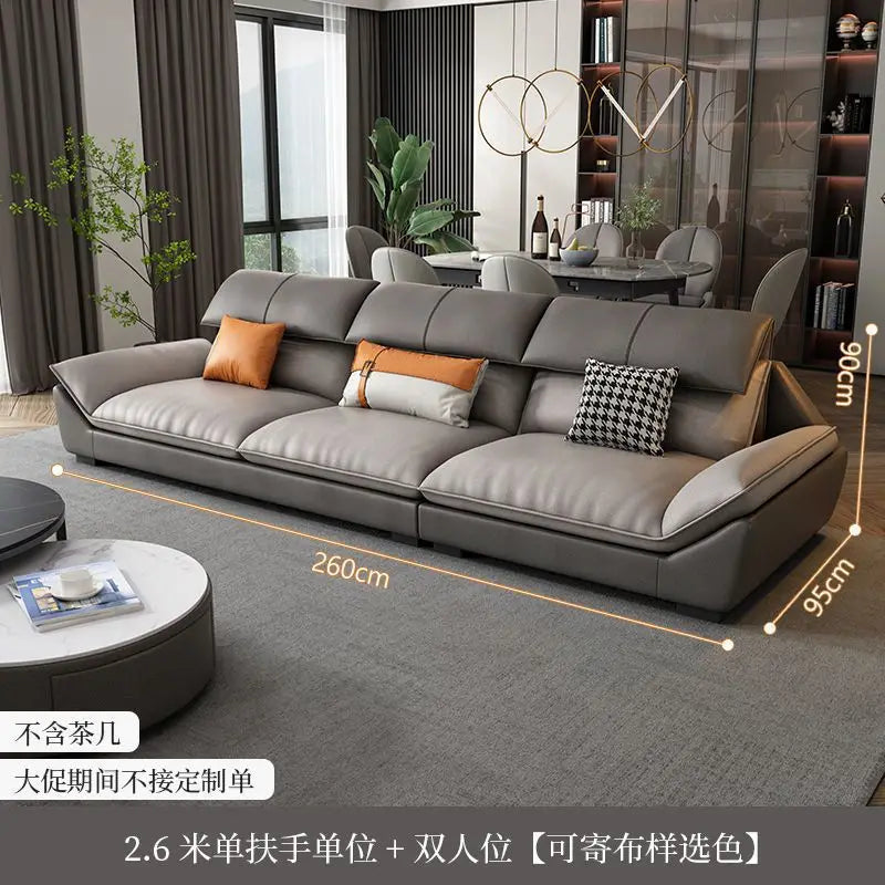 Nordic leave-in light luxury technology cloth sofa modern simple living room fabric latex minimalist sofa