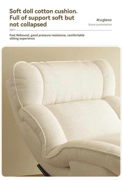 Adjustable Lazy Sofa Bed with Reclining Function for Living Room Comfortable Lazy Sofa Bed Rocking Chair for Sleeping Couch