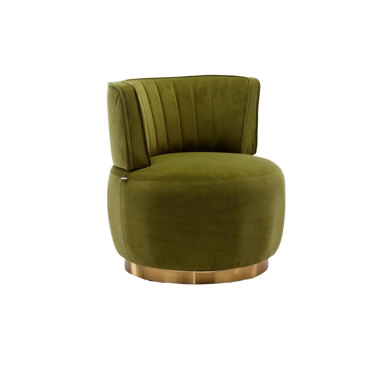 Modern Velvet Swivel Barrel Chair, 360 Degree Plush Upholstered Round Armchair with Wide Seat, Cozy Lounge Chair, Customized