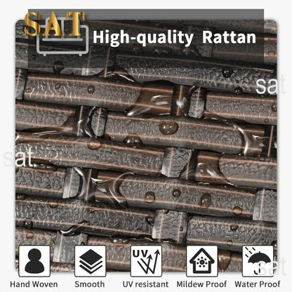 %a Camping Outdoor Indoor Backyard Porch Garden Poolside Balcony Use (Beige) Patio Furniture Outdoor Set Nature Hike Table Sets