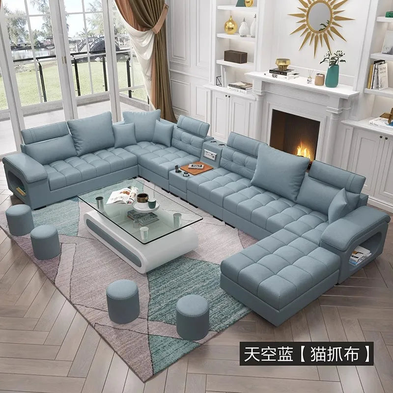 Luxury Minimalist Sofa Multifonction Sectional Storage Massage Sofa Modern Living Room Muebles Para El Hogar Home Furniture