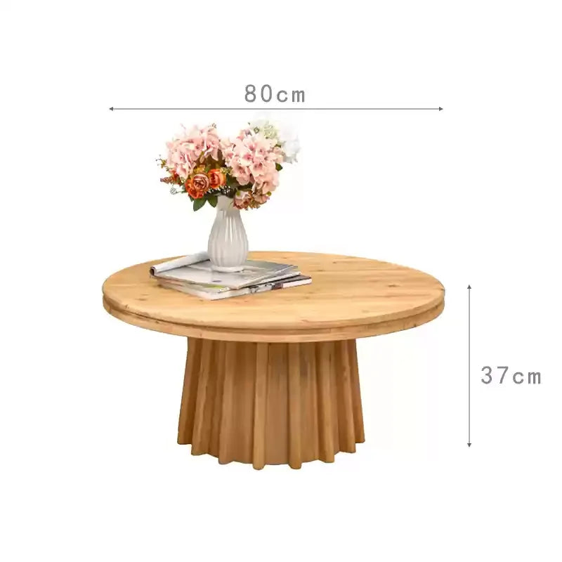 Japanese Round Coffee Tables Elegant Aesthetic Aesthetic Vintage Coffee Tables French Space saving Table Basse Furniture