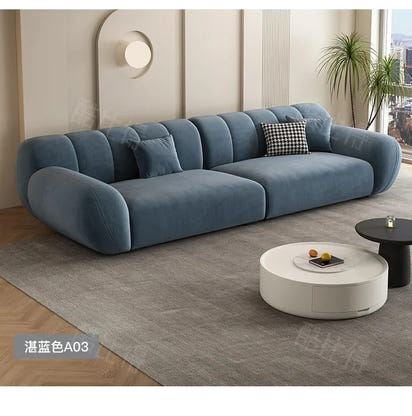 Fabric Living Room Sofas Modern Minimalist Sectional Modular Sofa Elegant Comfortable Canape  De Luxe Nordic Furniture