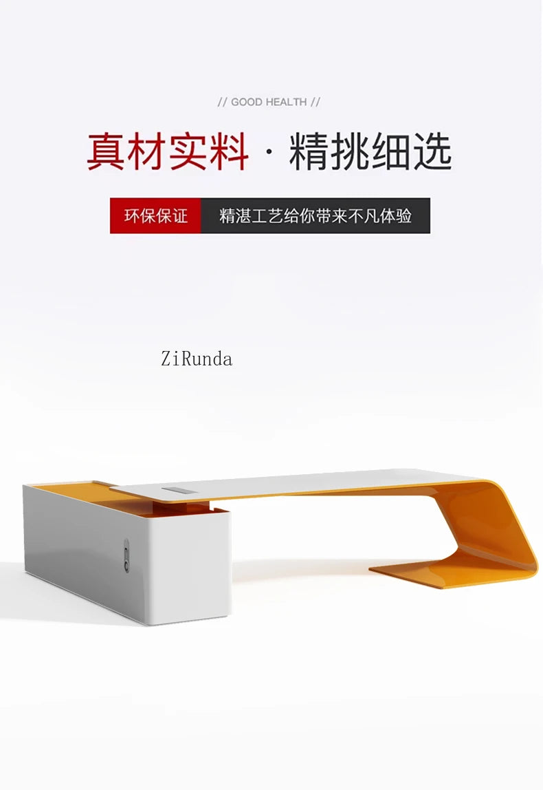 Painted desk simple modern fashion light luxury boss table creative president table and chair combination