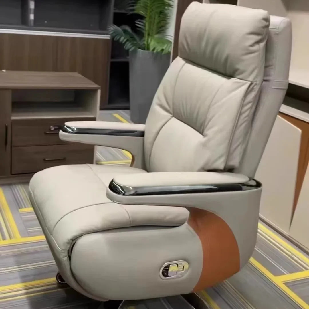 Bedroom Leather Office Chair Rolling Vanity Study Swivel Luxury Chair Accent Recliner Sillas De Escritorio Salon Furniture