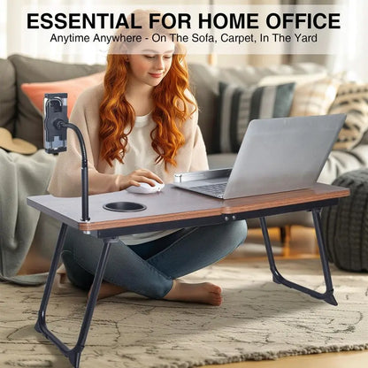 Adjustable Foldable Laptop Desk Portable Ergonomic Stand for Bed Sofa Notebook
