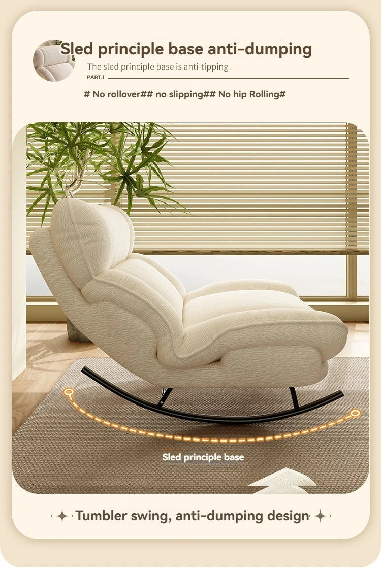 Lazy sofa, rocking chair, lounge chair, balcony, home use leisure chair, reclining or sleeping, living room rocking chair