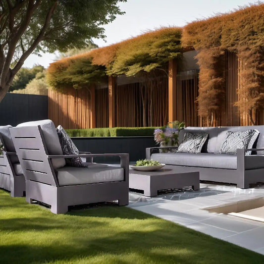 Wholesale Waterproof Aluminum Garden Sofas Sets Outdoor Furniture