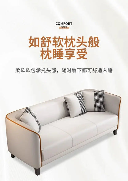 Italian light luxury cat claw cloth sofa small apartment living room double rental room bedroom apartment simple modern large so