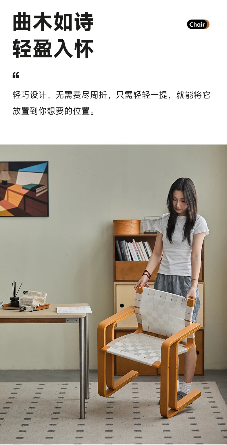 Pre-loved Solid Wood Armchair Dining Chair Home Fashion Comfort Retro Back Chair Esthetisch En Duurzaam Dining Room Furniture