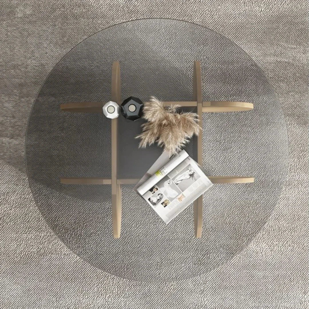 Unique Display Coffee Table Clear Ornaments Aesthetic Minimalist Coffee Table Luxury Design Mesa Centro Salon Home Furniture