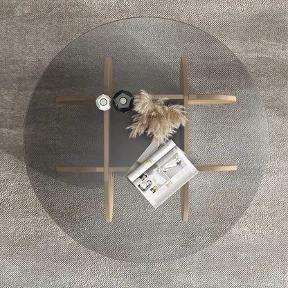 Unique Display Coffee Table Clear Ornaments Aesthetic Minimalist Coffee Table Luxury Design Mesa Centro Salon Home Furniture