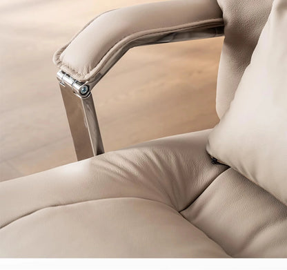 High-end office computer chair, comfortable leather electric massage office chair, adjustable recliner