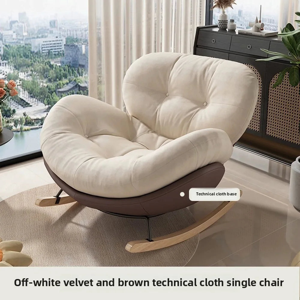 Snail Shaped Rocking Chair Adult Lazy Sofa Single Person Leisure Sleeping Chair Household Comfortable Lounge Seat