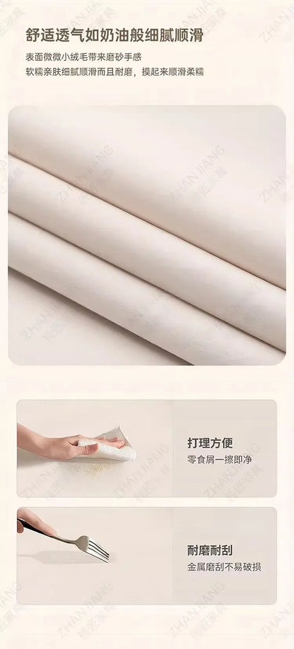 Bedroom Furniture Fabric Cream Style Double Wedding Bed Modern 200 X 200 Home Hotel Design Round Bed King Size Wooden Wood