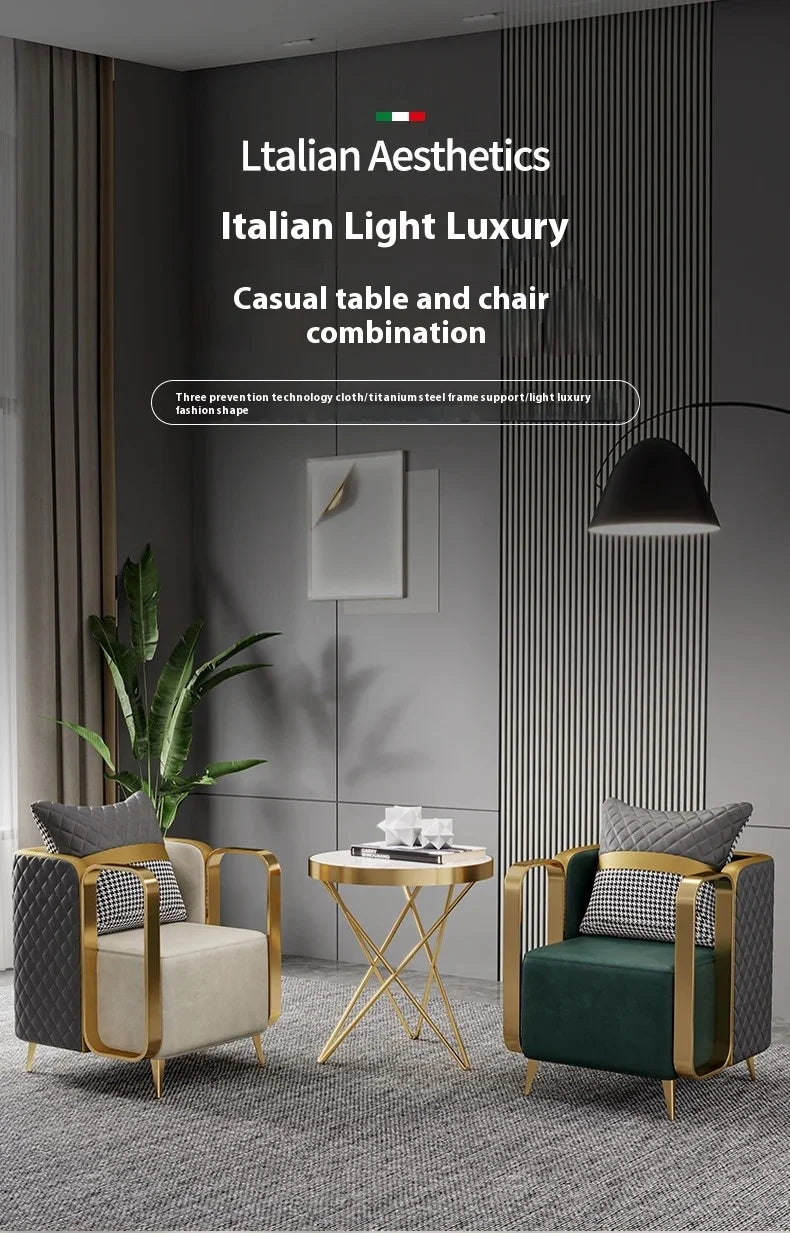 Living Room Single Sofa Dining Chair Victoria Relax Armchair Voven Upholstered Replacement Chairs Booster Nordic Floor Furniture