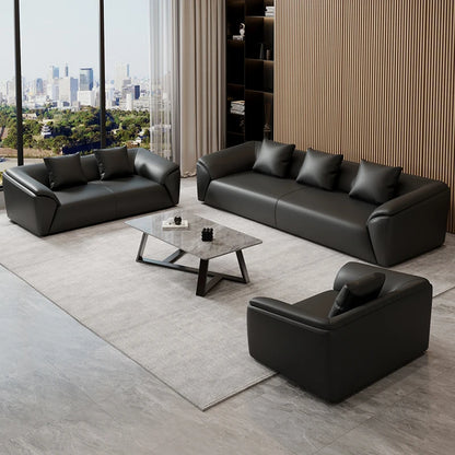 Sofa simple business reception office meeting area leisure rest area three-person coffee table combination