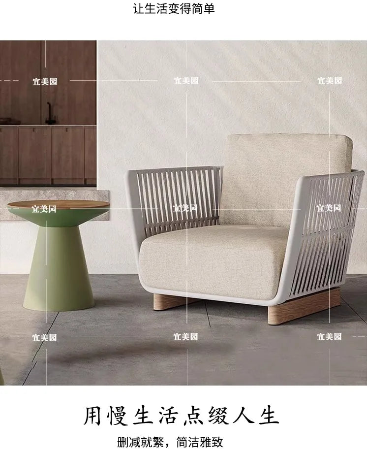 Leisure Outdoor Sofas Balcony Accent Design Courtyard Hotel Garden Sofas Floor Nordic Office Furniture Arredo Giardino Lshysf