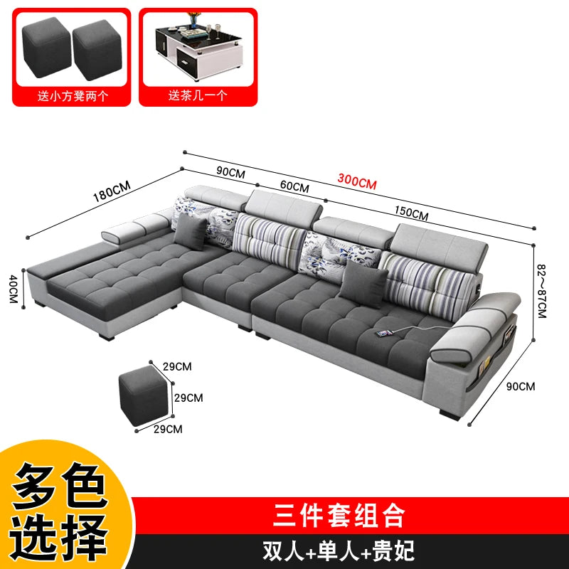 Sectional Living Room Sofas Lazy Lounge Designer Relax Sofa Multifunction Reclining Canape Salon De Luxe House Accessories