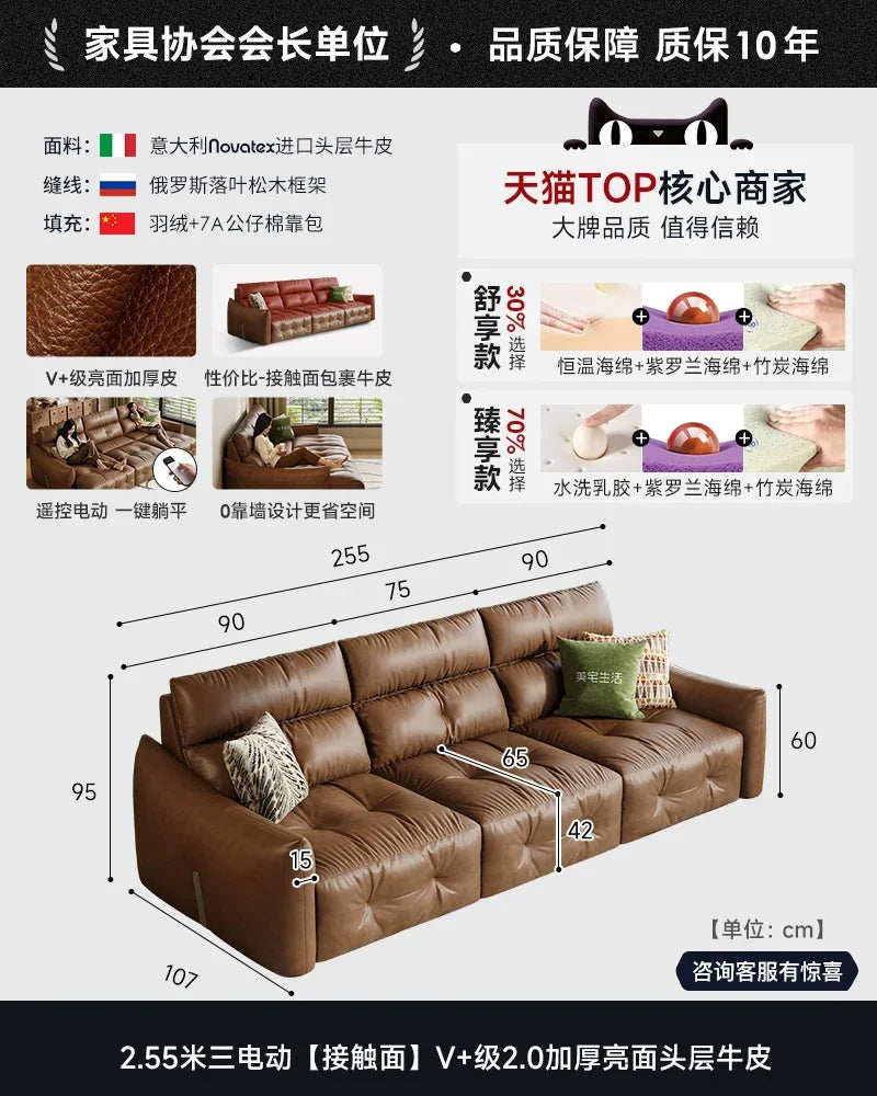 French Scalable Electric Sofa Bed Modern Designer Creativity Puff Sofa Comfort Lounge Living Room Furniture Canape Salon FYES