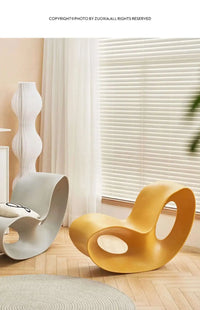 Nordic Designer Rocking Chair Creative Home Lounge Chair Villa Living Room Balcony Bedroom Lazy Lounge Area Sofa Bed N p