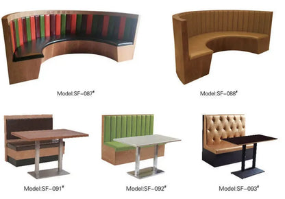 Famous Hair Salon Area Bench Hair Salon Waiting Light Luxury Stainless Steel Bar Sofa