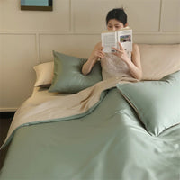 Mulberry Silk Bedding Set Luxury Natural 100% Silk Duvet Cover Set Bed Sheet Pillowcase Single Double Bedsheet King Queen Size