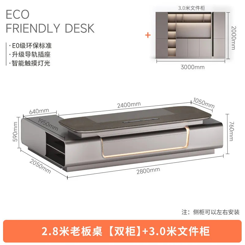 Minimalist Crafts Office Desk Storage Luxury Executive Organizers Office Desk Computer European Meuble Bureau Home Furniture