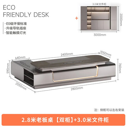 Minimalist Crafts Office Desk Storage Luxury Executive Organizers Office Desk Computer European Meuble Bureau Home Furniture
