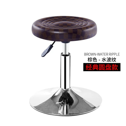 Bar Chair Bar Chair Stool Stool Haircut Chair Rotating Lifting Round Stool Backrest Pulley Chair Large Work Stool Supply