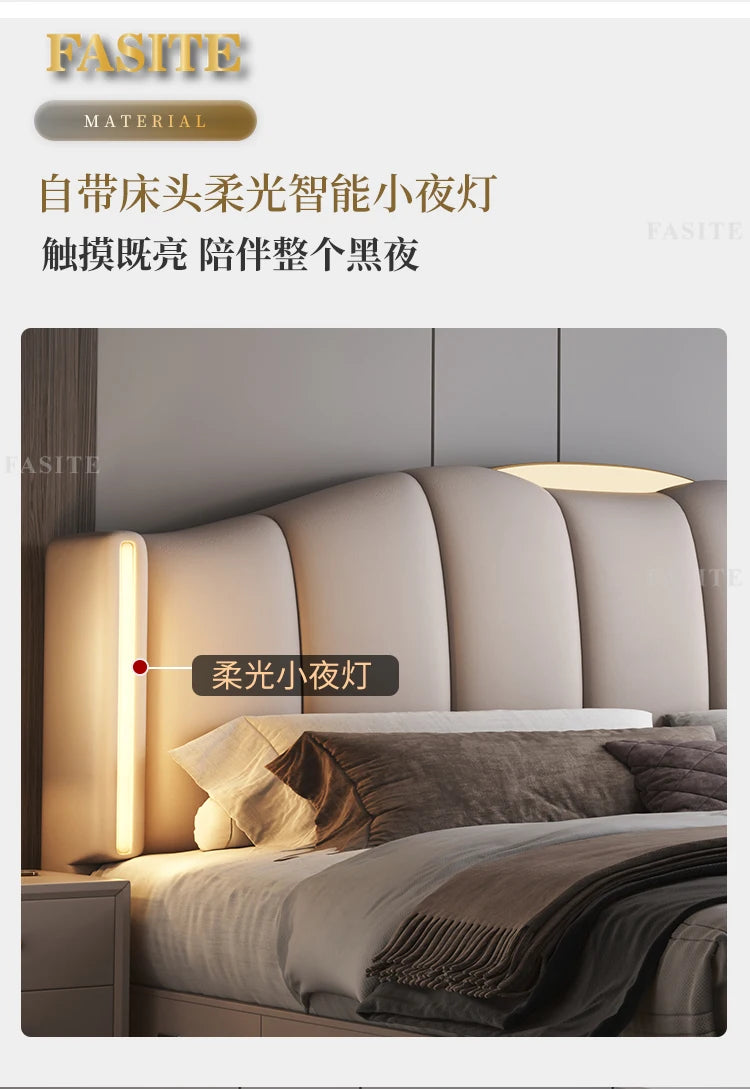 Luxury Frame Double Bed King Size Modern Living Room Frame Double Bed Queen Hotel Princess Cama De Casal Bedroom Furniture