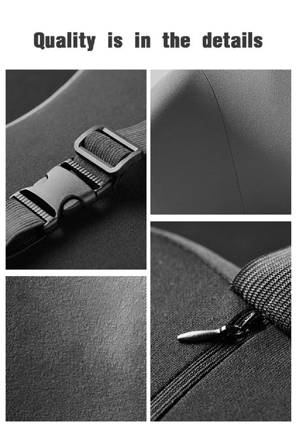 Car Neck Pillow Memory Foam Headrest Cushion Breathable Lumbar Back Support Pillow Relieve Fatigue for Car Seat Office Chair