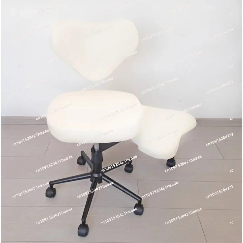 ADHD Chair, Adjustable Height & Footrest, Cross-Leg Meditation Chair with Wheels