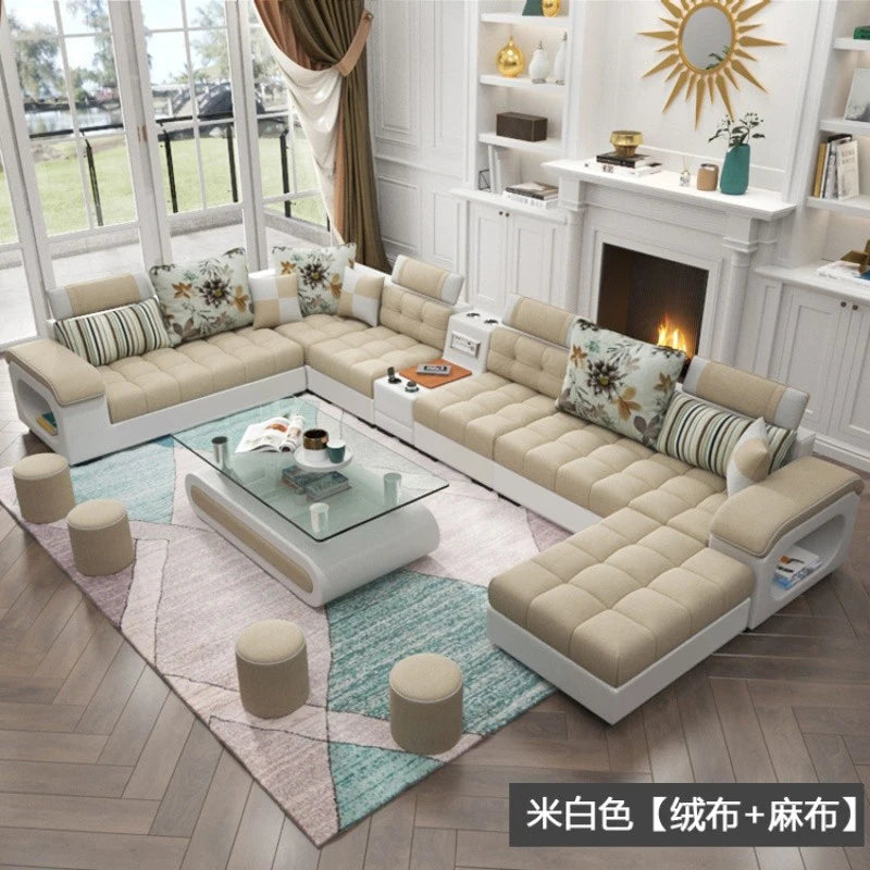 Luxury Minimalist Sofa Multifonction Sectional Storage Massage Sofa Modern Living Room Muebles Para El Hogar Home Furniture