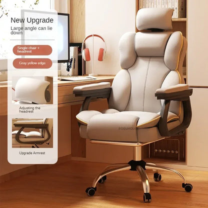 Ergonomic Office Chair Lifting Rotating Armchair Home Game Computer Chair European Backrest Comfort Seating