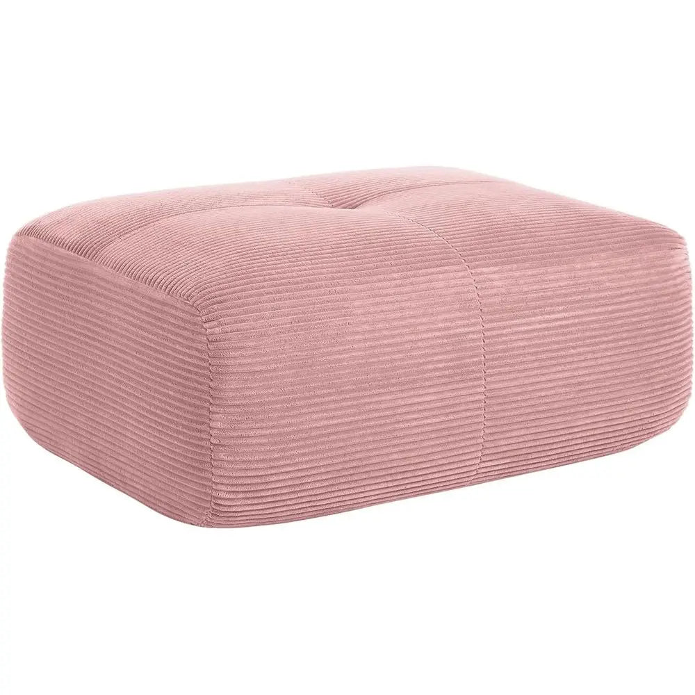 Pink Ottoman for  Sectional Soa, Corduroy Deep Seat or Oversized Compred BonelSectional Couches or Living Room Bedroom ,only  Ottoman