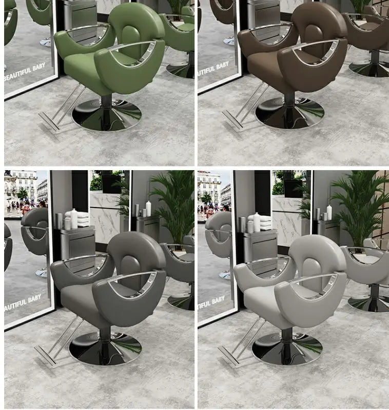 Elegant Beauty Barber Chairs Premium Nordic Style Minimalist Salon Chairs Aesthetic Italian Silla Para Lashista Salon Furniture