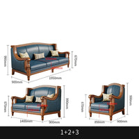 Customizable American leather sofa