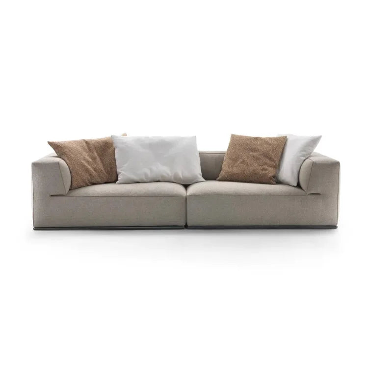 Modern Furniture Living Room Interior Sofa Wooden Base Villa Corner Kama Sofa Set