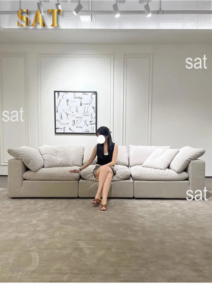 Modern design L-shaped sofa set Living room furniture combination set Modern living room white home sofa