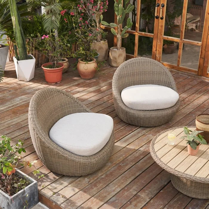 Quick drying foam metal frame rattan garden sofa modern outdoor sofa set